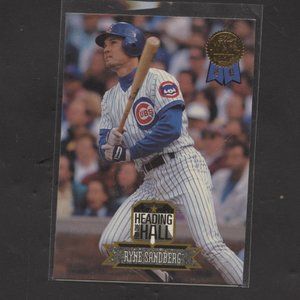 1993 LEAF HEADING TO THE HALL RYNE SANDBERG INSERT CARD CHICAGO CUBS